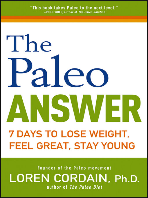 Title details for The Paleo Answer by Loren Cordain - Wait list